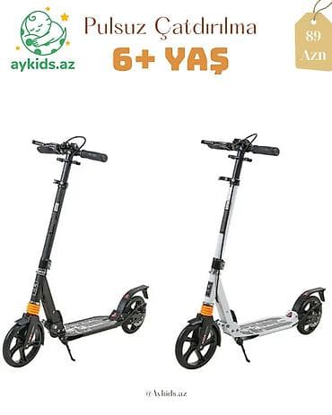 лонгборд баку: 🛴🔥 Scooter 003D – Şəhər Skuteri (6+ yaş) Gündəlik istifadə, gəzinti — 1