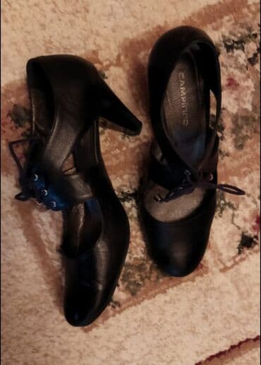 şnurlu qadın mokasinləri: Tuflilər, Ölçü: 38, rəng - Qara, İşlənmiş — 4