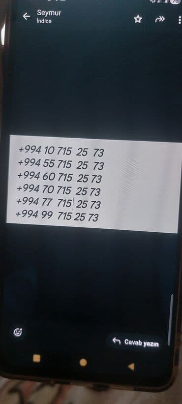 azerbaycan ikinci. el telefon: Nömrə: ( 050 ) ( 6731073 ), Yeni — 2
