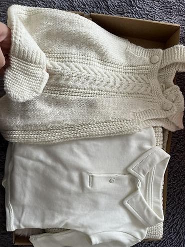 Kombinezonlar: Nipperland körpə dəsti – krem/şıx krem rəngdə toxunma kolleksiya — 2