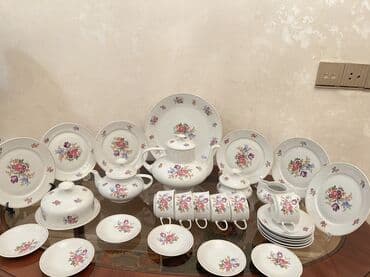 saxsi qablar hazirlanmasi: Nahar dəsti, rəng - Ağ, Farfor — 5