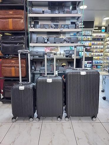 Sərnişin çamadan dəsti – 3 ölçü - Dəst: kiçik (kabin üçün), orta və