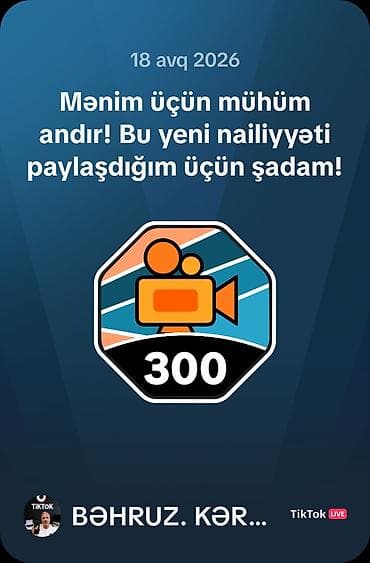 Məhsul/xidmət: TikTok Live yayımları üçün peşəkar kontent yaradıcılığı