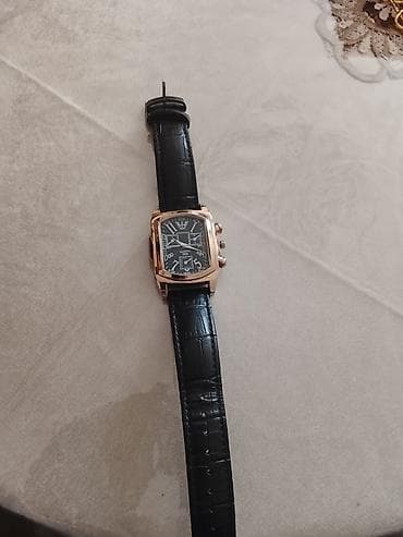 saat emporio armani: Qol saatı, Emporio Armani, rəng - Qara — 1