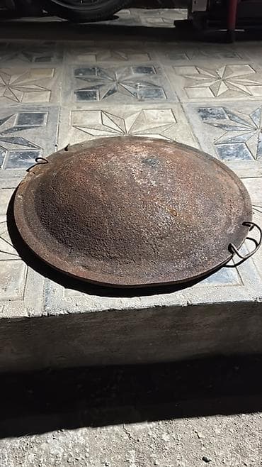 das pec: Dəmir sac qazan (wok tipli) - Material: qalın karbon polad/dəmir - — 2