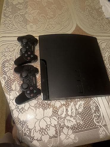 ps 4 oyun diski: Sony PlayStation 3 Slim oyun konsolu Komplekt: - PS3 Slim konsolu — 9
