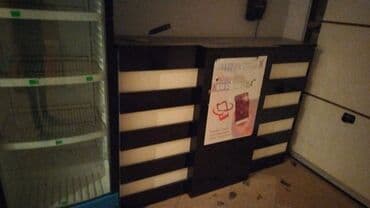 Audi: Qara-ağ zolaqlı kassir/resepsiyon stolu - Material: laminat/MDFlam — 3