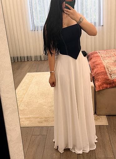 aşırmalı donlar: İkirəngli ziyafət/libas - Üst hissə: qara, asimmetrik korset tipli — 1