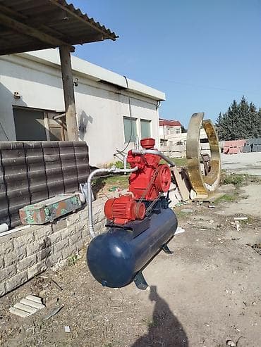 balaca laqonda: Sənaye tipli hava kompressoru 500 litrlikdir. Texniki qulluq olunub — 5