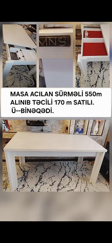 transformer stollar: Qonaq masası, Transformer, Laminat, Dördbucaq masa — 2