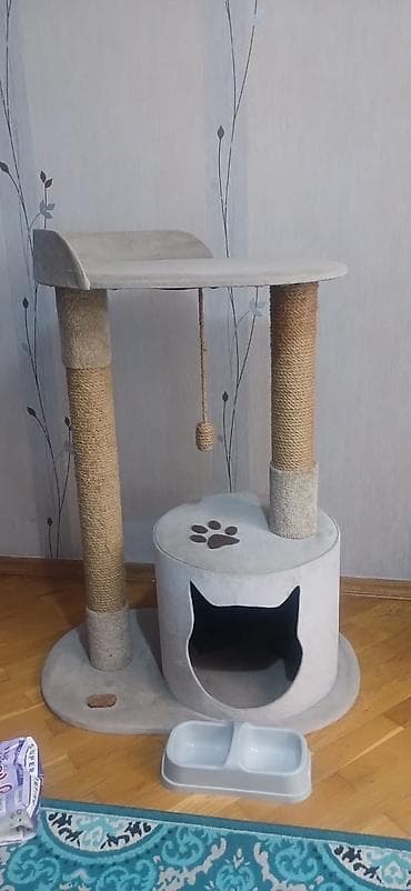 qəhvəyi pişik: Pişik üçün çoxfunksiyalı oyun və istirahət kompleksi - Material — 3