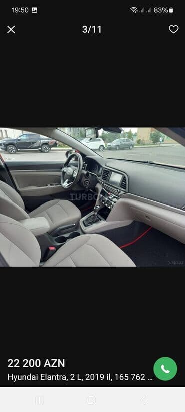 Digər nəqliyyat: Hyundai Elantra: 2 l | 2020 il Sedan — 5