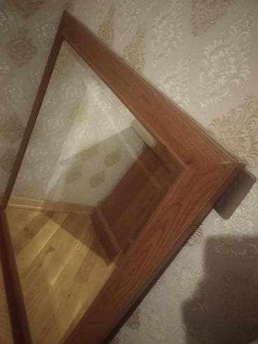 televizo: Klassik üslubda qəhvəyi ağac teksturalı mebel dəsti: komod, trumo — 6