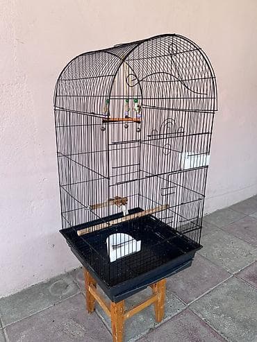 quşlar: Böyük ölçülü quş qəfəsi - Material: dayanıqlı metal tor və plastik — 2