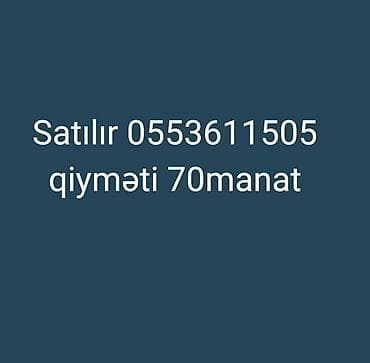 zikirmatik qiyməti: Nömurə satılır qiyməti 70manat 0553611505 — 1