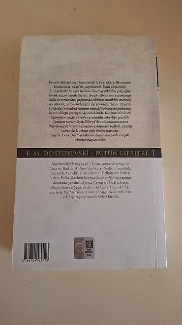 Məhsul: Kitab – “Suç ve Ceza” Müəllif: Fyodor Mihayloviç Dostoyevski — 2