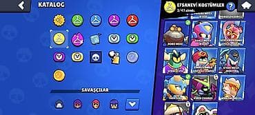 səs kartları: Brawl Stars hesabı – inkişaf etmiş profil və zəngin kolleksiya - Kupa — 5