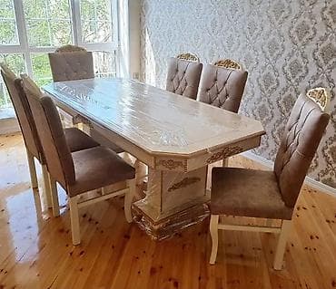 qonaq stolu: Qonaq otağı üçün, Yeni, 6 stul — 3