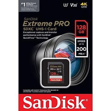 mp3 calar: SanDisk Extreme PRO SDXC UHS-I yaddaş kartı – 128 GB - Oxuma sürəti — 1