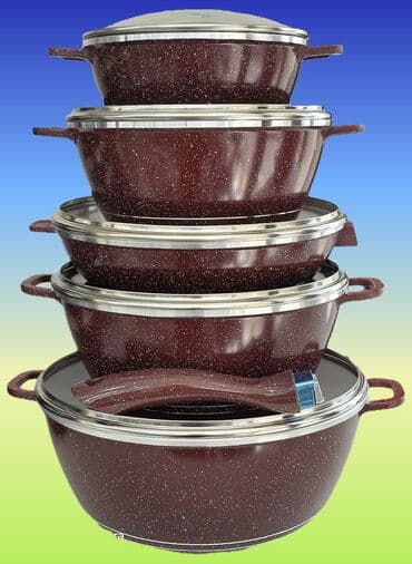 qazan qapaqları: Qapaq, rəng - Qırmızı, Qranit — 1