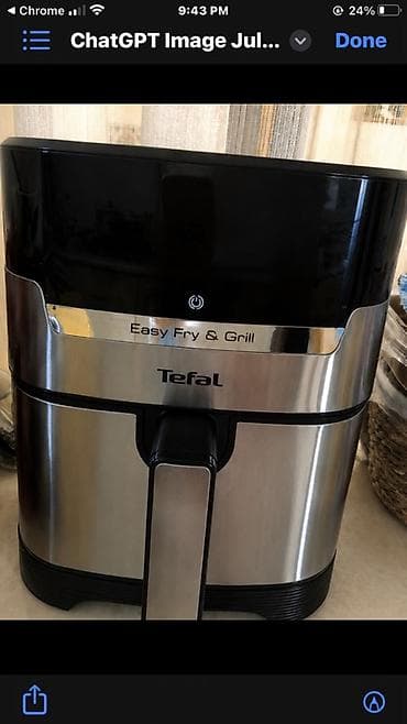 Yağsız. Səliqəli istifadə edilib. Təzə kimidi, 4.3 litr. Tefal Easy — 1
