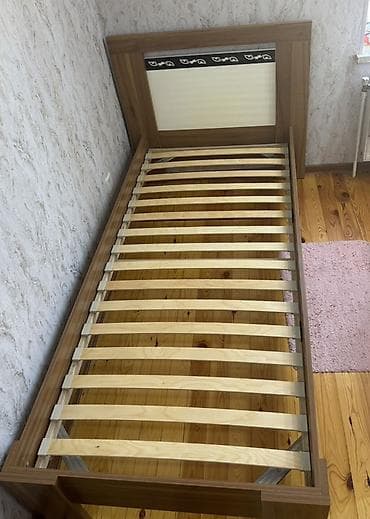 İşlənmiş, Təknəfərlik çarpayı, Bazasız, Matras ilə, Siyirməsiz — 3