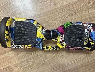 klas 6: Rəngli qrafiti dizaynlı hoverboard (self-balans skuter) - Təkər — 1