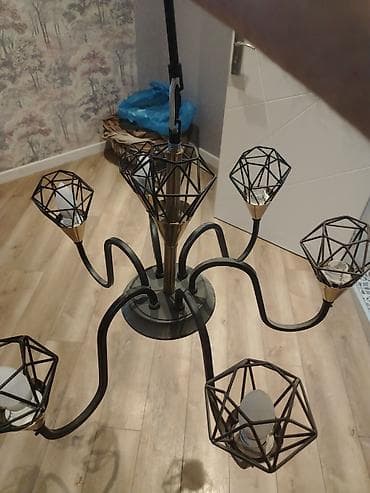 lan: Çılçıraq, 6 lampa, Metal — 2