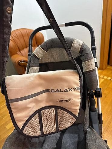 uzun bot: Uşaq arabası – Adamex Galaxy - Tip: 3 təkərli körpə arabası (ön təkər — 9