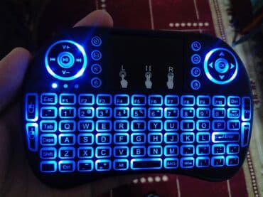 isiqli klaviatura: İ8 simsiz klaviatura. Smart tv və oyun konsollarında istifadə edilə — 5