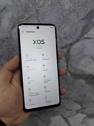 telefon ucun tripod: Infinix Hot 40, 256 GB, rəng - Göy, Zəmanət, Sensor, Simsiz şarj — 2
