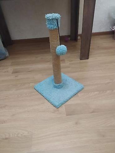 Məhsul: Pişik üçün dırnaq itiləmə dirəyi və oyunçaq - Sabit, kvadrat