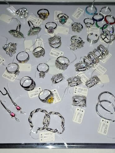 gümüş kişi üzükleri: Üzük, Gümüş, Qaşsız — 12