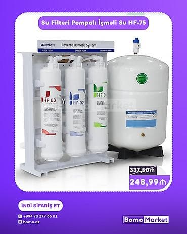 Su Filtri Pompali İçməli Su HF-75 - Reverse Osmosis System –