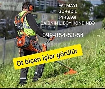 bağ qaycı: Xidmət: Ot biçən işləri Təsvir: - Həyət, bağ, villa və boş sahələrdə — 1