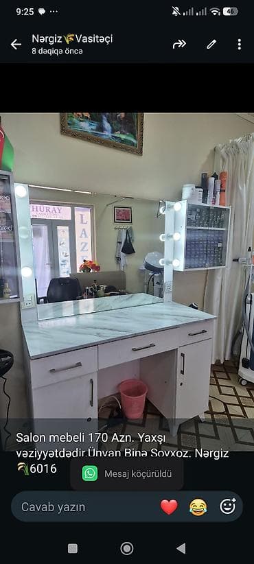 dizustu masa: Salon mebeli 170 Azn. Yaxşı vəziyyətdədir.Ünvan Binə Sovxoz. Nərgiz — 1
