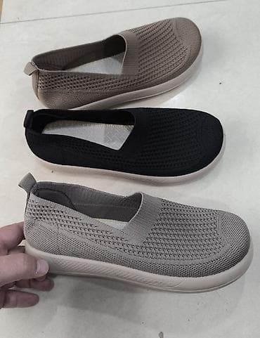 xonca bezekleri: Təsviri: - Nəfəsalan trikotaj üstlü slip-on ayaqqabılar kolleksiyası — 3