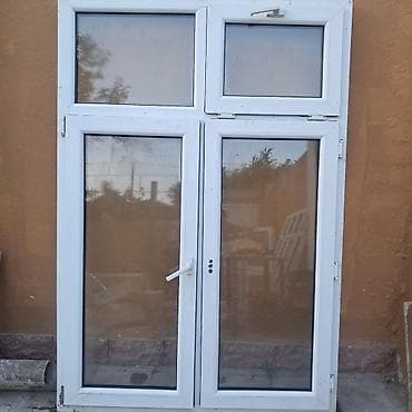 plasik qapı: PVC pəncərə və balkon qapısı dəsti - Material: ağ rəngli PVC profil — 3