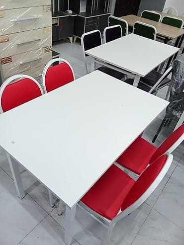 metbext stulu: Mətbəx üçün, Yeni, Açılmayan, Dördbucaq masa, 4 stul — 2