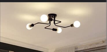 деревянная спальня: Çılçıraq, 4 lampa, Metal — 1