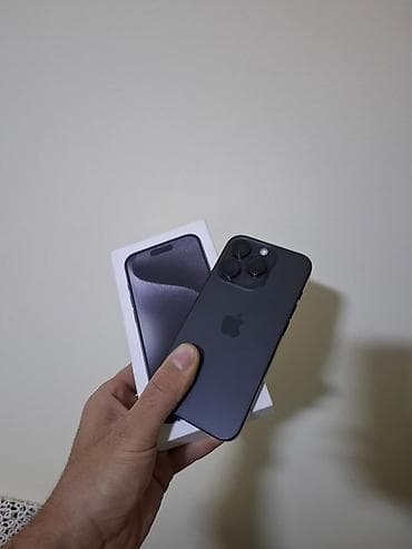 iphone 15 plus mavi: IPhone 15 Pro, 128 GB, Graphite, Face ID — 5