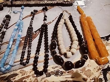 muncuqdan qolbaq: Kolleksiya: təsbeh və aksesuar dəsti - Müxtəlif material və — 5