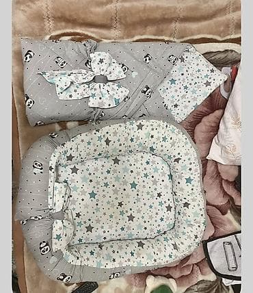 annaberry ev tekstil: Oğlan və qız üçün, Beşik, Dəst ilə, Yellənmə mexanizmsiz — 2