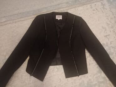 Koton qadın pencək - Rəng: Qara - Model: Açıq önlü, düyməsiz; ön