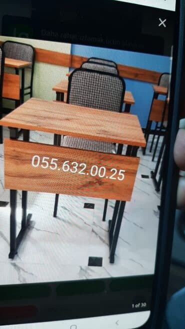 Masa və oturacaq dəstləri: Mətbəx üçün, Yeni, Açılmayan, Künc masa, 9 stul — 8