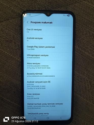 termo kamera: Samsung Galaxy M14 5G, 128 GB, rəng - Qara, Qırıq — 1