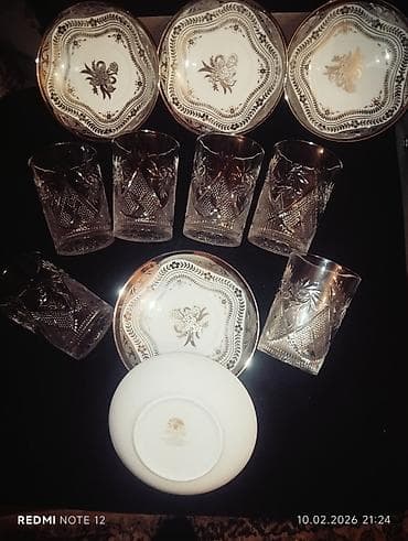 milli sufre: Nahar dəsti, rəng - Mavi, Farfor — 10