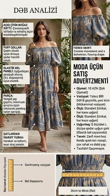 Bohem üslublu yay donu – açıq çiyinli, qatlardan ibarət axıcı ətəkli