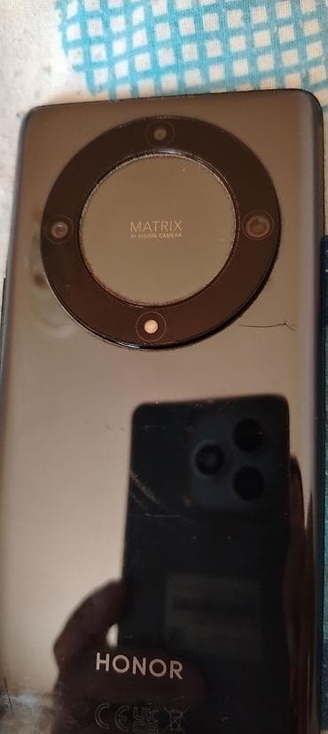 telefonlae: Honor X9a, 128 GB, rəng - Qara, Qırıq — 1