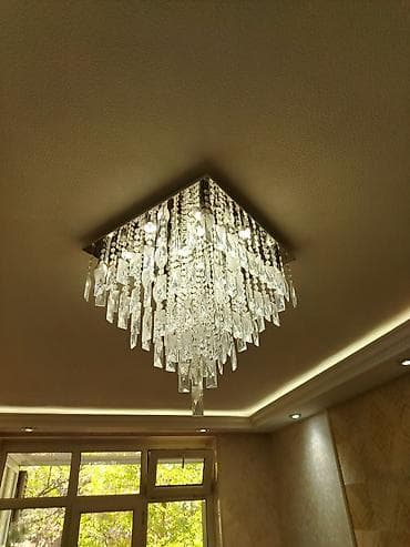 Çılçıraq, 10 və daha çox lampa, Xrustal